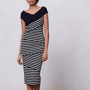 Bailey 44 Frenchstripe Column Dress XS